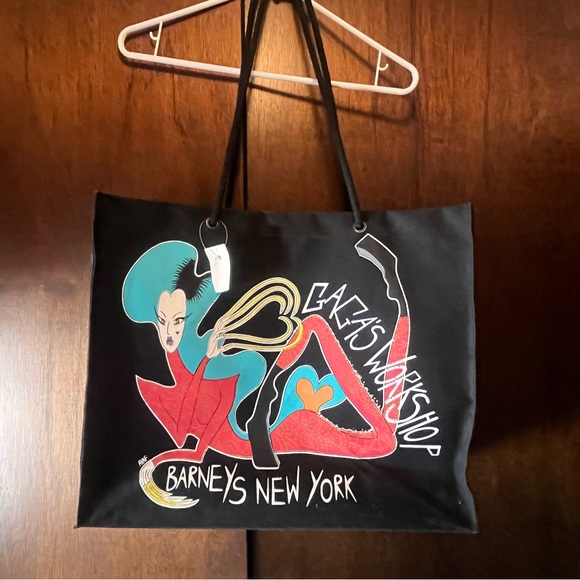 Lady Gaga Barneys New York Canvas Artist Tote Bag - Picture 3 of 5